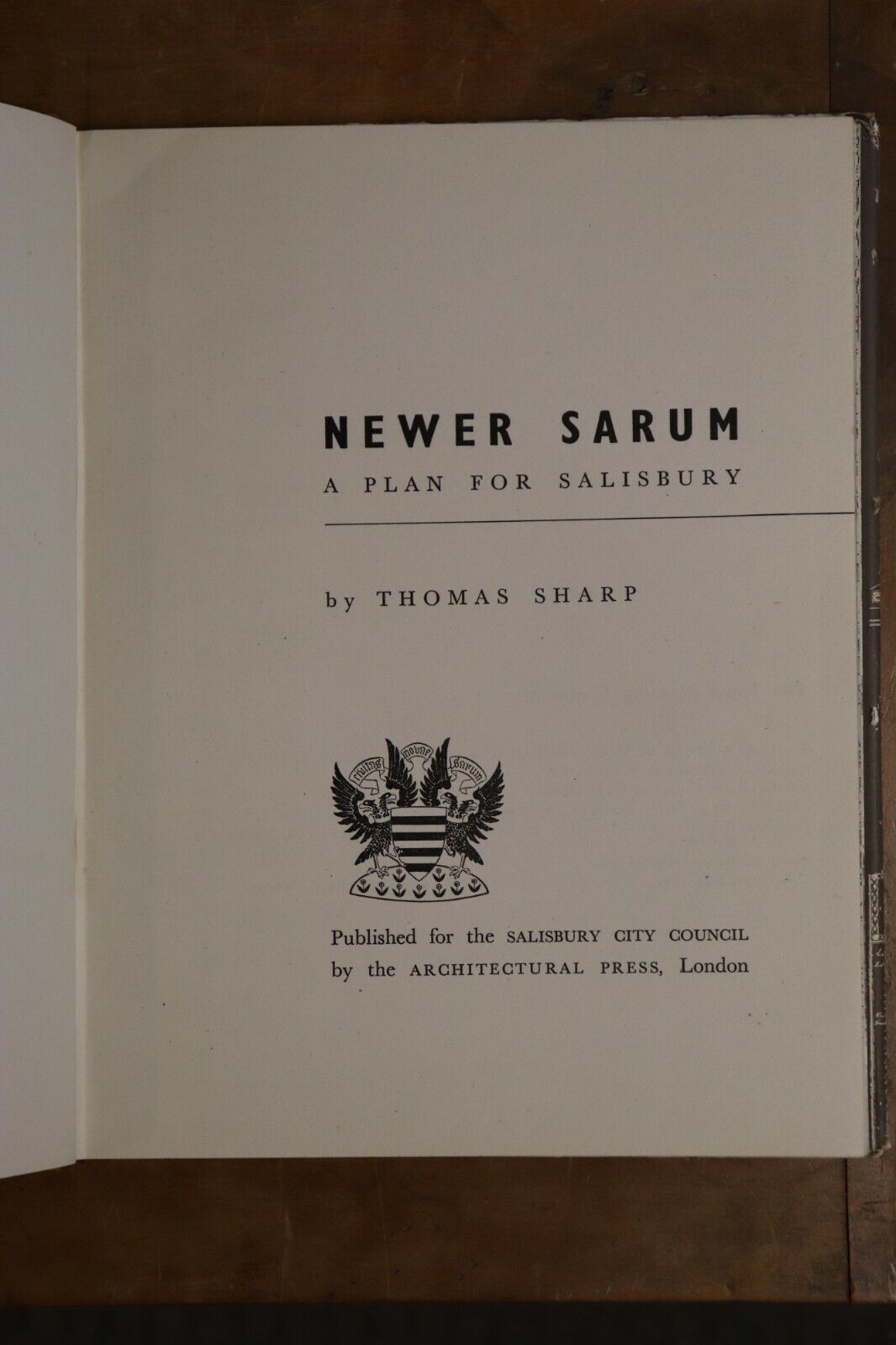 1949 Newer Sarum: A Plan For Salisbury Antique British Architecture Book - 0