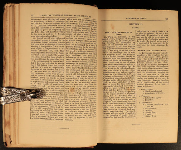 1858 Manual Of Domestic Medicine & Surgery by JH Walsh Antiquarian Medical Book