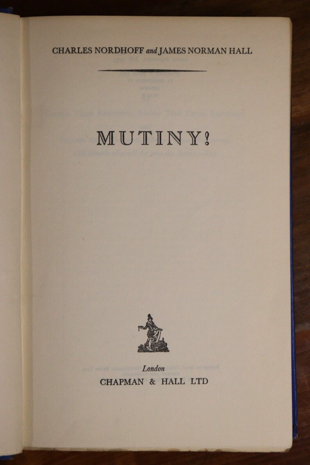 1933 Mutiny! by Charles Nordhoff Antique Australian Maritime History Book - 0