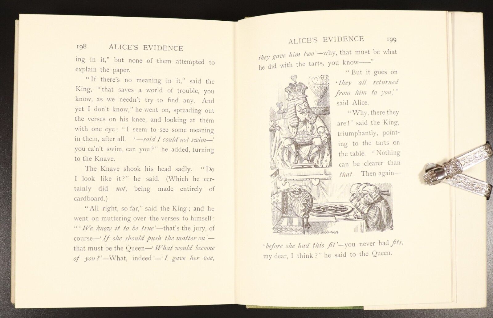 1957 Alice's Adventures In Wonderland L. Carroll Vintage Fiction Book J. Tenniel