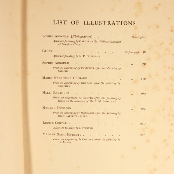 Later Queens Of The French Stage 1906 Antique Literature & Theatre Book