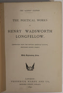 1891 The Poetical Works Of Henry Longfellow Antique American Poetry Book-2
