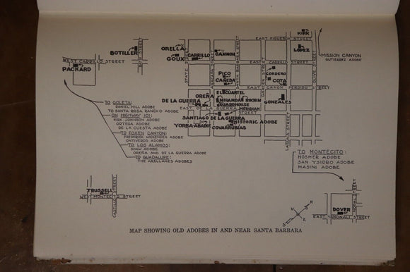 1948 Santa Barbara Adobes by C Cullimore Antique Architecture Book 1st Ed.