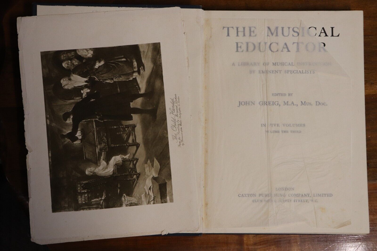 c1910 5vol The Musical Educator by John Greig Antique Music Reference Book Set