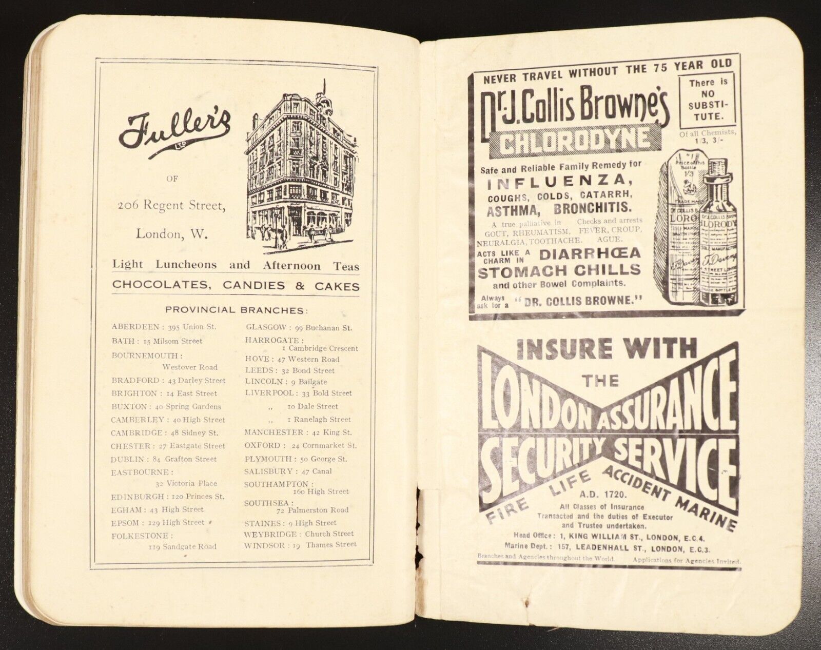 1932 Guide To London: Ward Lock & Co Antique Travel Guide Book w/Maps