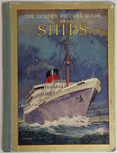 c1949 The Golden Picture Book Of Ships Antique Children's Maritime Book-1