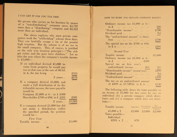 1947 I Can Get It For You Tax Free by E. Kellie Australian Finance History Book