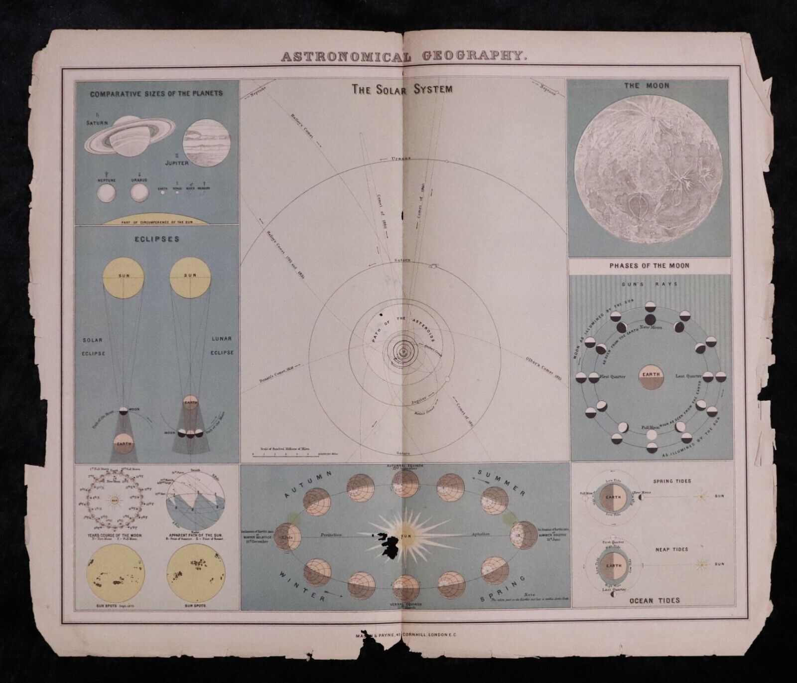 1889 Lett's Popular Atlas 2nd Edition 128 Folding Maps Antique Atlas Book