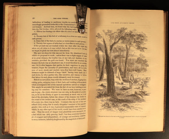 c1853 The Gold Finder Of Australia Illustrated Antiquarian History Book 1st Ed