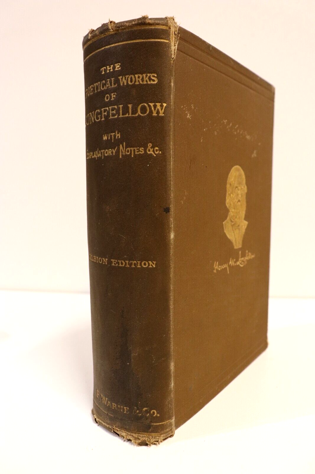 1891 The Poetical Works Of Henry Longfellow Antique American Poetry Book