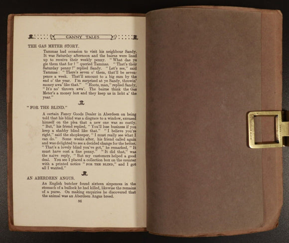 1926 Canny Tales Fae Aberdeen by Allan Junior Antique Scottish Fiction Book