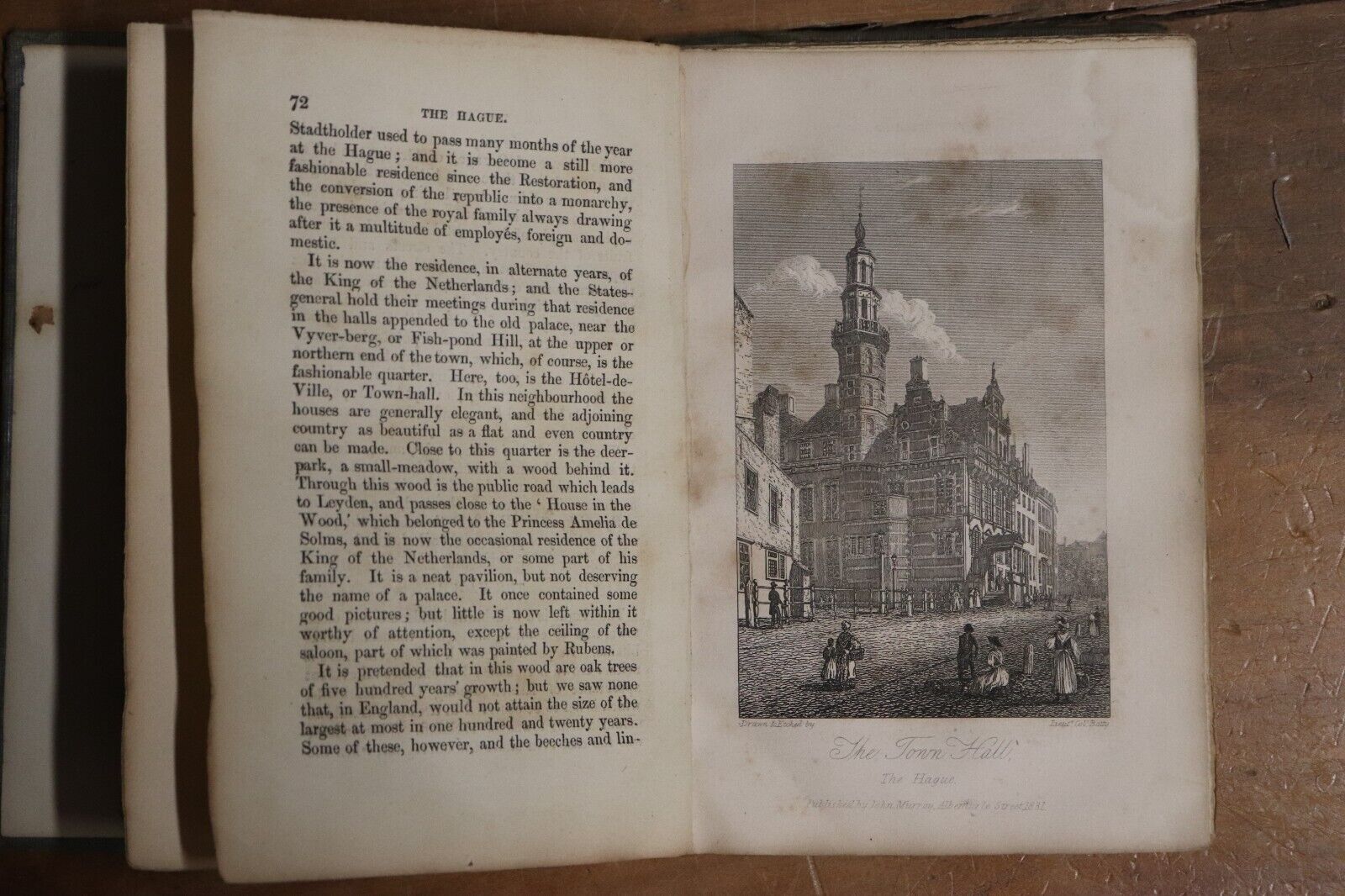 1839 A Family Tour Through South Holland Antique Europe Travel Book J. Murray