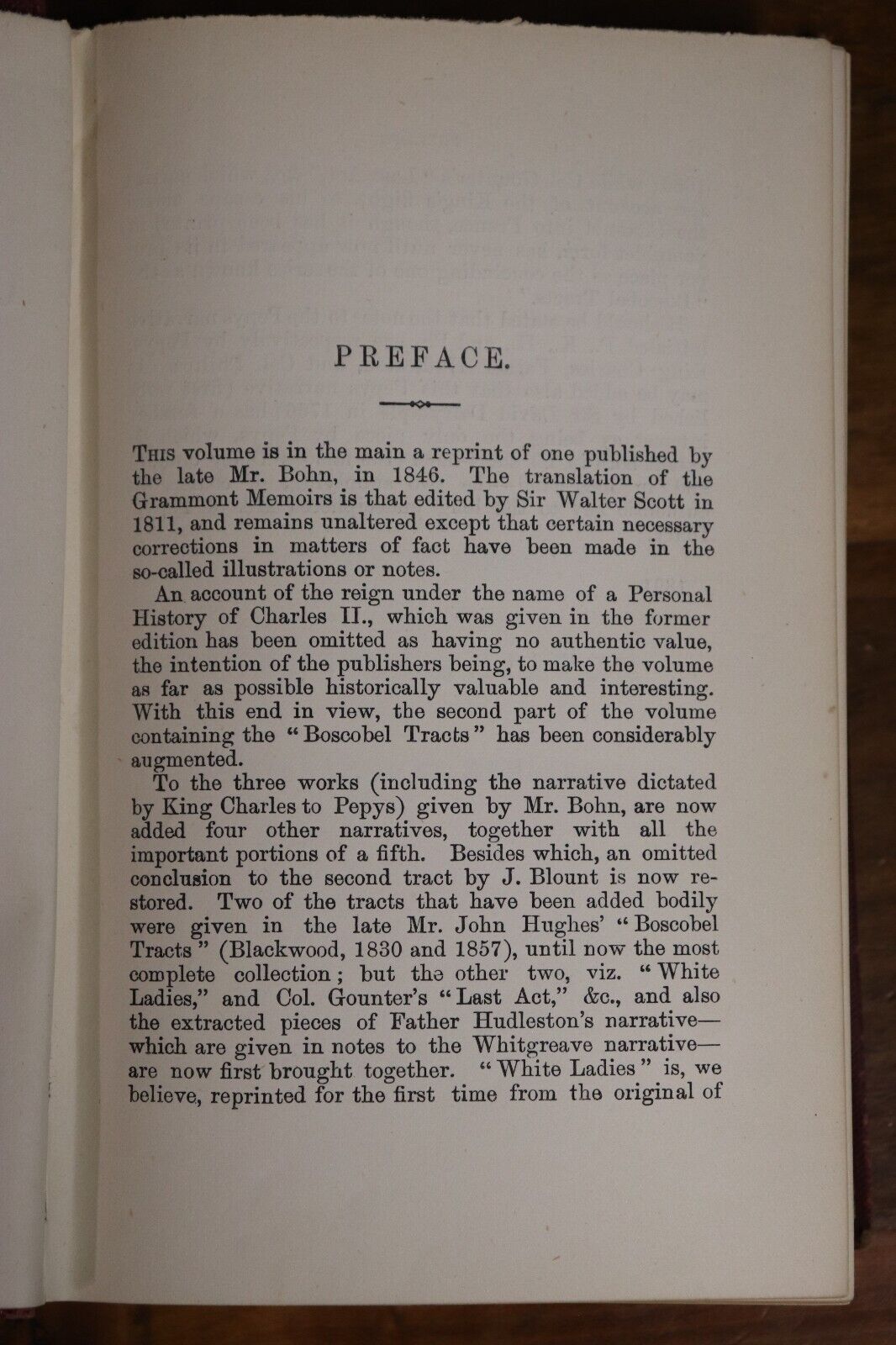 1891 Memoirs Of The Court Of Charles II by Count Grammont Antique History Book