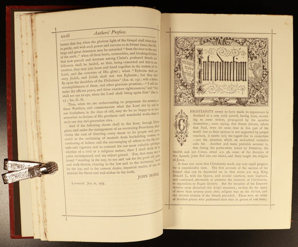 c1870 The Scots Worthies by John Howie Antique Illustrated Scottish History Book