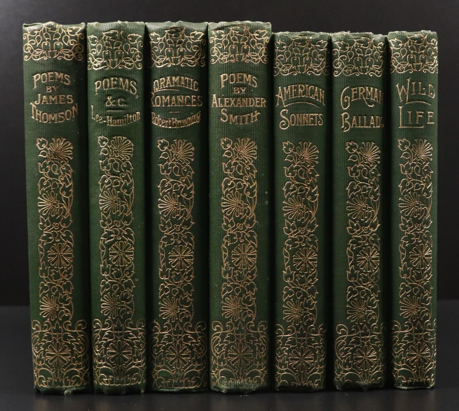 1888 41vol The Canterbury Poets Walter Scott Publishing Antique Poetry Books