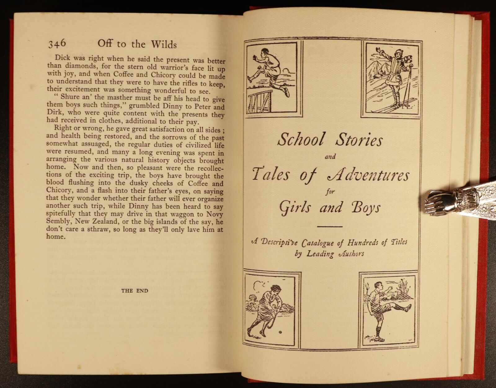 1894 Off To The Wilds by G. Manville Fenn Antique Adventure Fiction Book