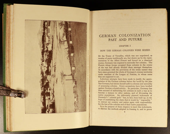 1926 German Colonization Past & Future by Dr Heinrich Schnee German History Book