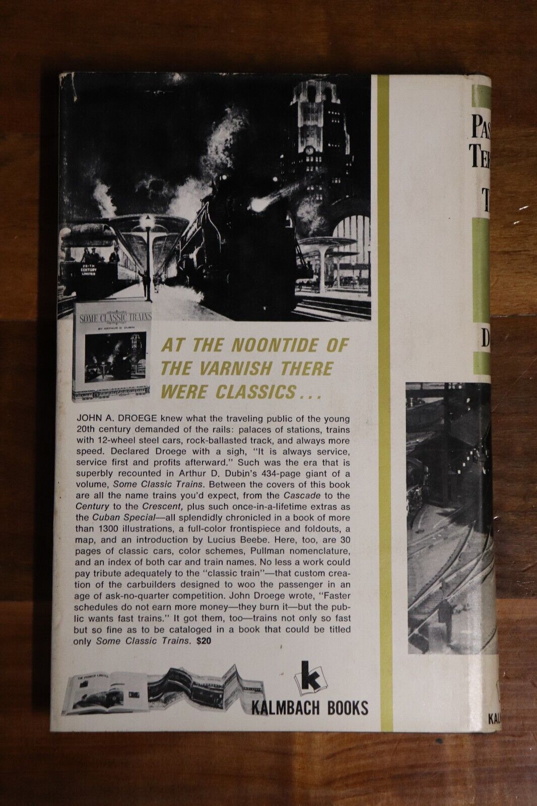 1969 Passenger Terminals & Trains by  J.A. Droege American Railway History Book