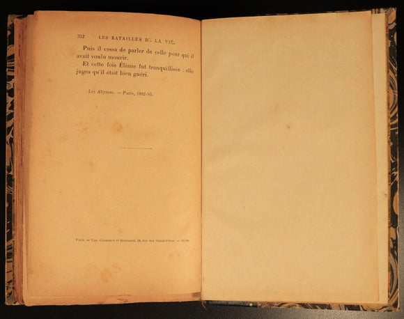 1893 Le Lendemain Des Amours by Georges Ohnet Antiquarian French Fiction Book