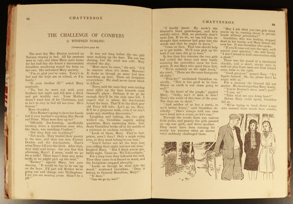 c1940 Chatterbox Annual Antique British Illustrated Childrens Book Dean & Son