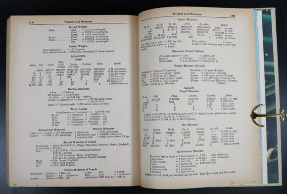 1963 Webster's Home University Dictionary Large Vintage Reference Book