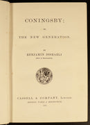 1891 Coningsby by Benjamin Disraeli Antique Historical Fiction Book Cassell & Co-6