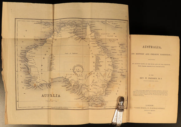 1843 Australia: History & Present Condition Antiquarian Australian History Book