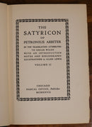 1927 2vol The Satyricon Of Petronius Arbiter Antique Greek Latin Book Set-7