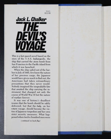 1981 The Devils Voyage by JL Chalker Vintage Military Fiction Book 1st Ed SIGNED - 0