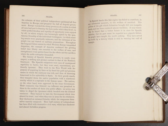 1887 America: A History by Robert MacKenzie Antiquarian American History Book