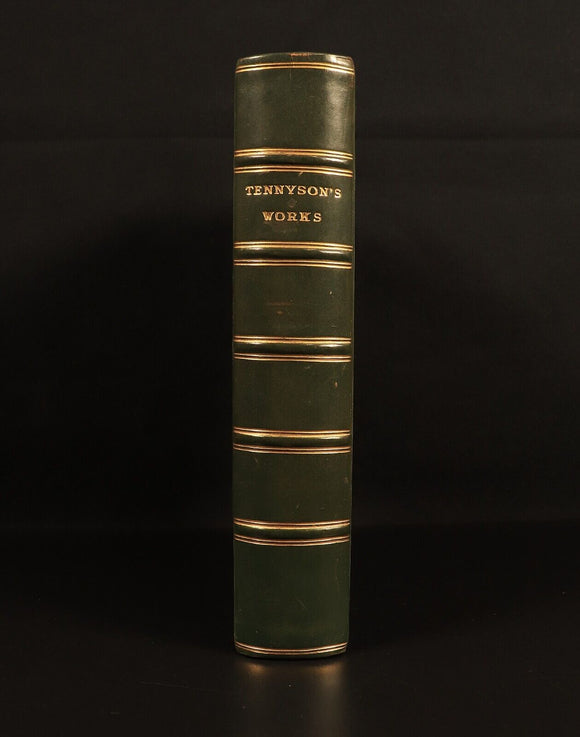 The Works Of Alfred Lord Tennyson 1926 Antique British Poetry Book Prize Binding