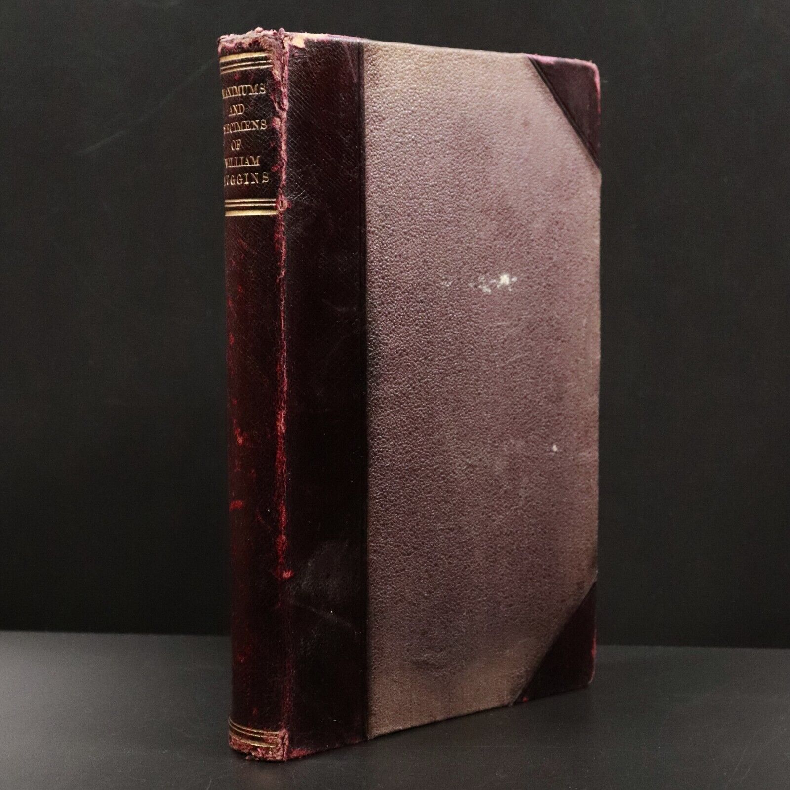 1846 Maximums & Speciments Of William Muggins Antiquarian British Comedy Book