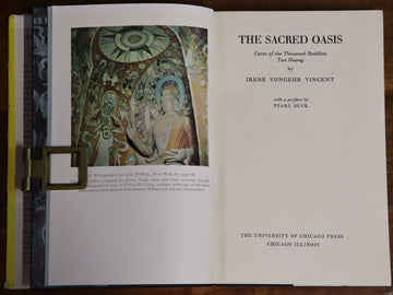 1953 The Sacred Oasis by Irene V. Vincent Chinese Buddhist History Book - 0