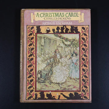 1974 A Christmas Carol: Charles Dickens Vintage Fiction Book Arthur Rackham - 0