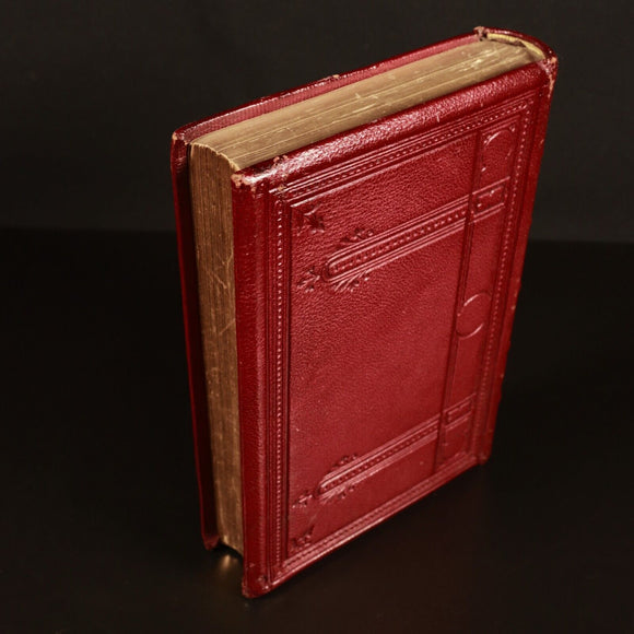 c1882 Poetical Works Of John Milton Paradise Lost Antique Poetry Book Leather