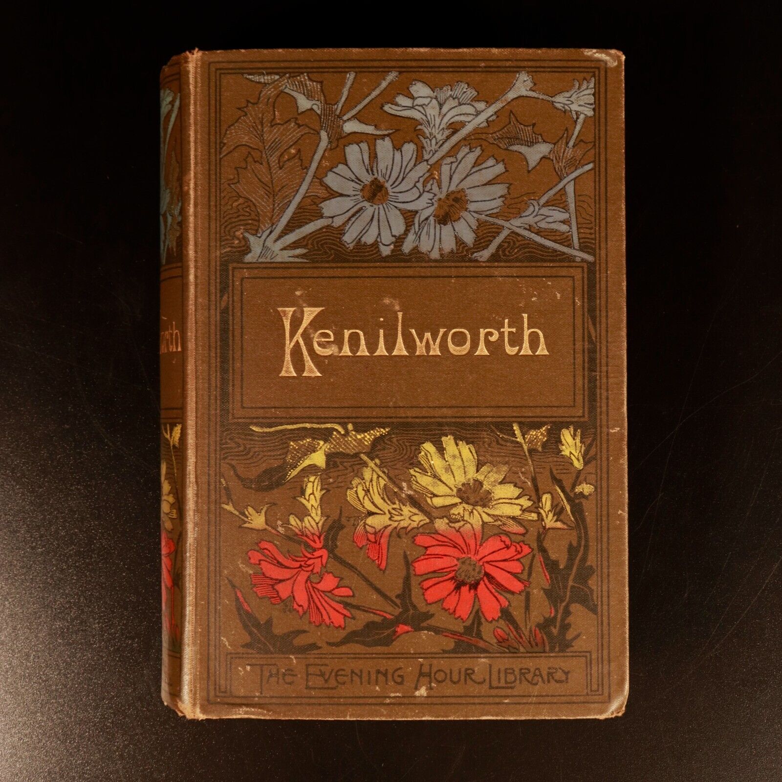 c1895 Kenilworth: A Romance by Walter Scott Antique Fiction Book Waverley Novels