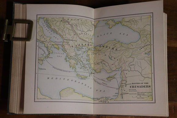 1918 History Of Western Europe by J.H. Robinson Antique History Book w/Maps