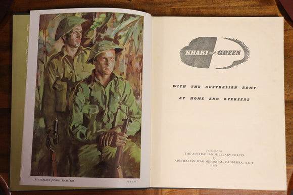 1941 Active Service Khaki & Green Jungle Warfare Australian WW2 Military Books