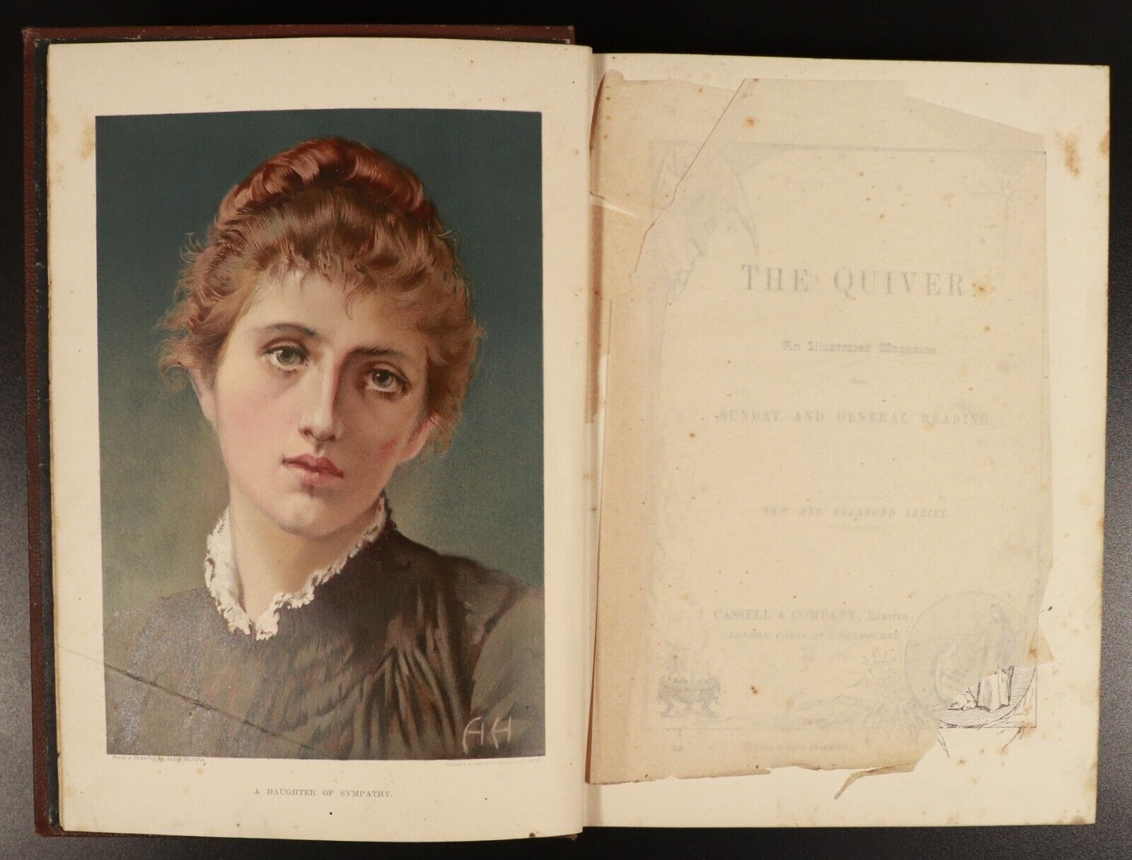 1891 The Quiver: An Illustrated Magazine Antique British Literature Book - 0