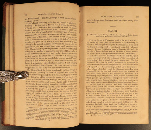 1845 4vol History Of The Reformation by D'Aubigne Antique History Book Set