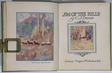 1919 Jim Of The Hills by CJ Dennis Antique Australian Fiction Book Mackaness - 0