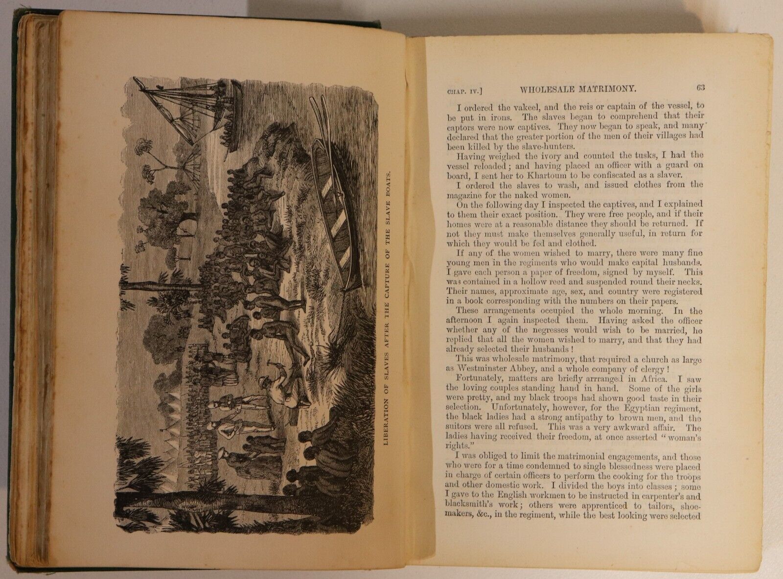 1879 Ismailia: Suppression Of The African Slave Trade by S.W. Baker Antique Book