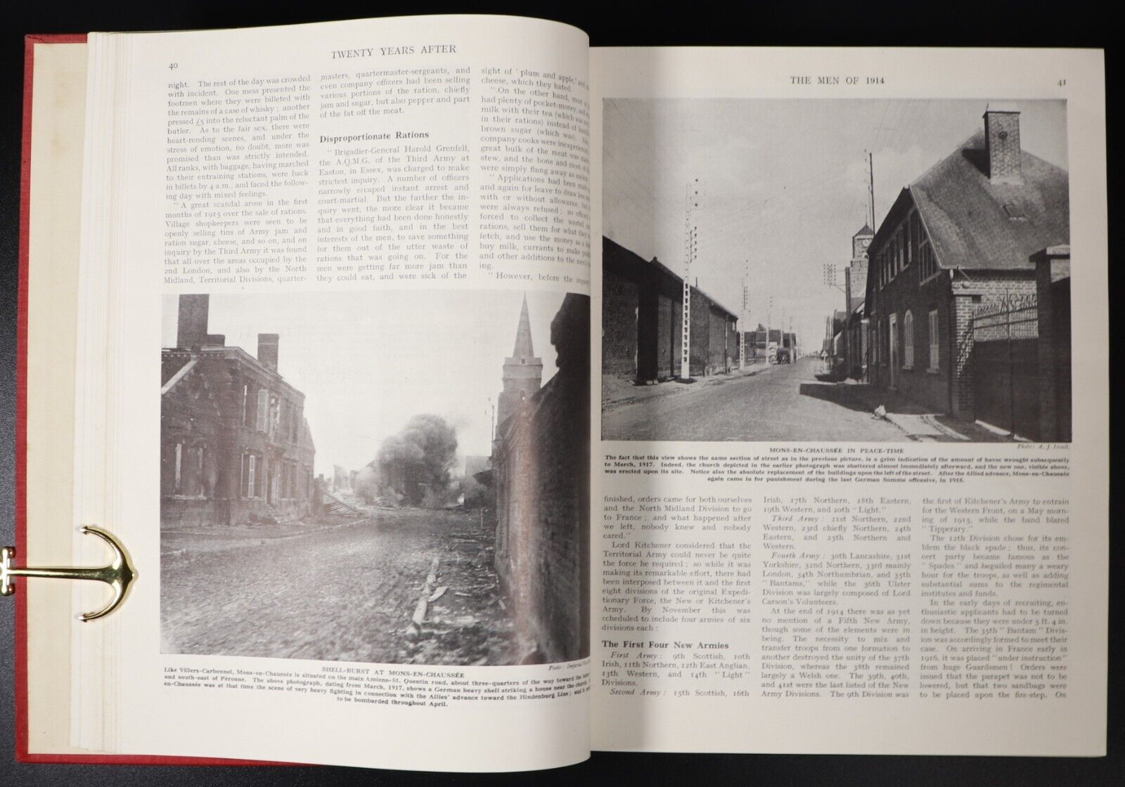 1936 2vol Twenty Years After Battlefields Of WW1 Then & Now Military Books Anzac