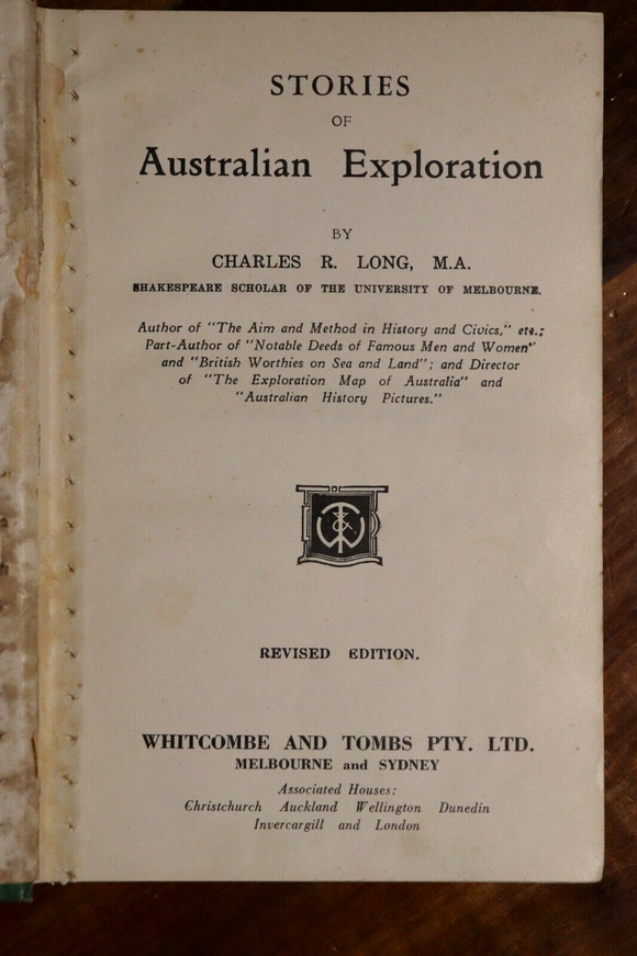 1941 Australia & NZ: Discovery & Exploration by CR Long Australian History Book
