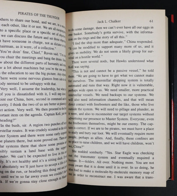 1990 Pirates Of The Thunder by JL Chalker Science Fiction Book Rings Of Master