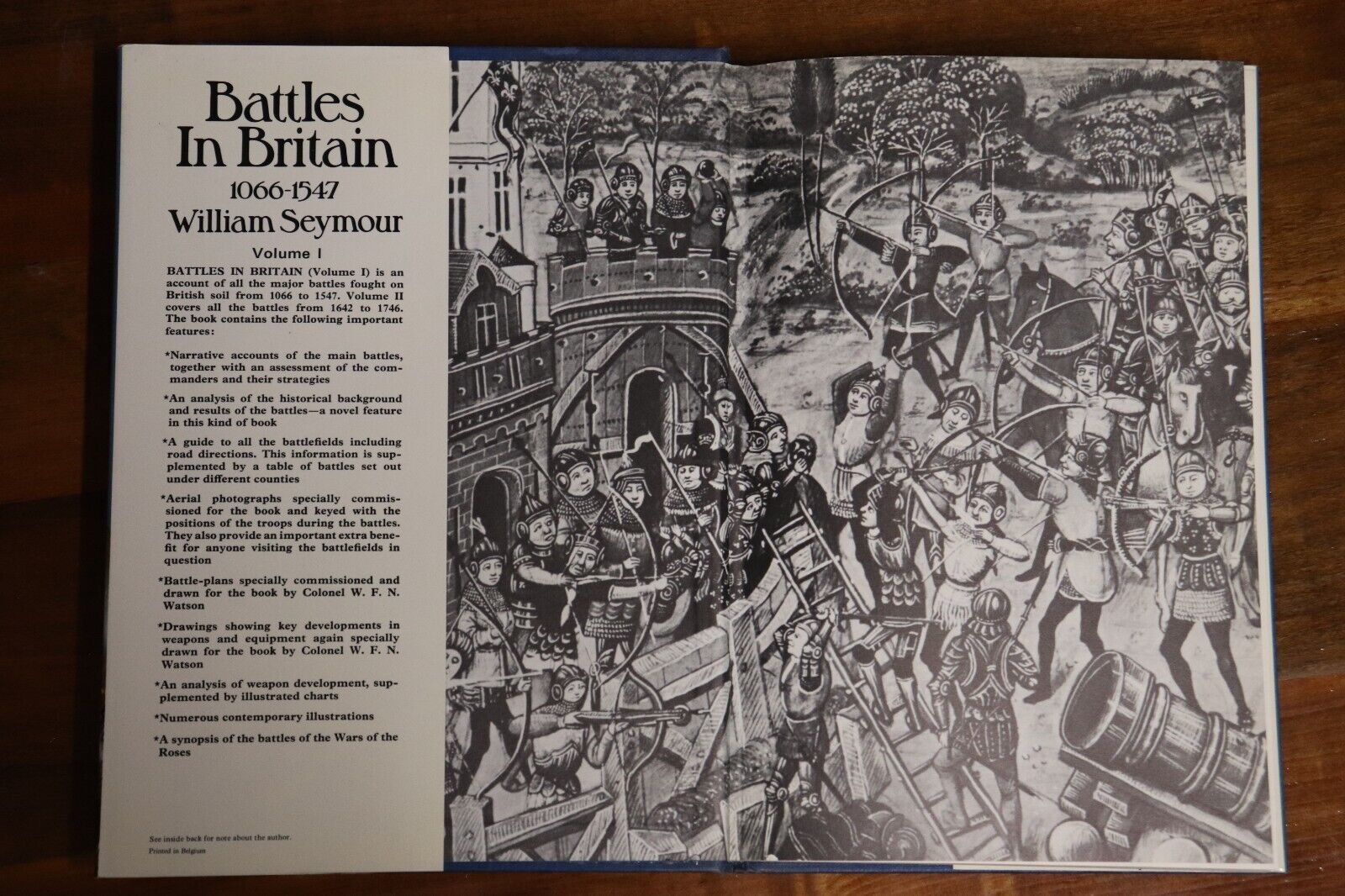 1975 Battles In Britain 1066 to 1547 by William Seymour British Military Book