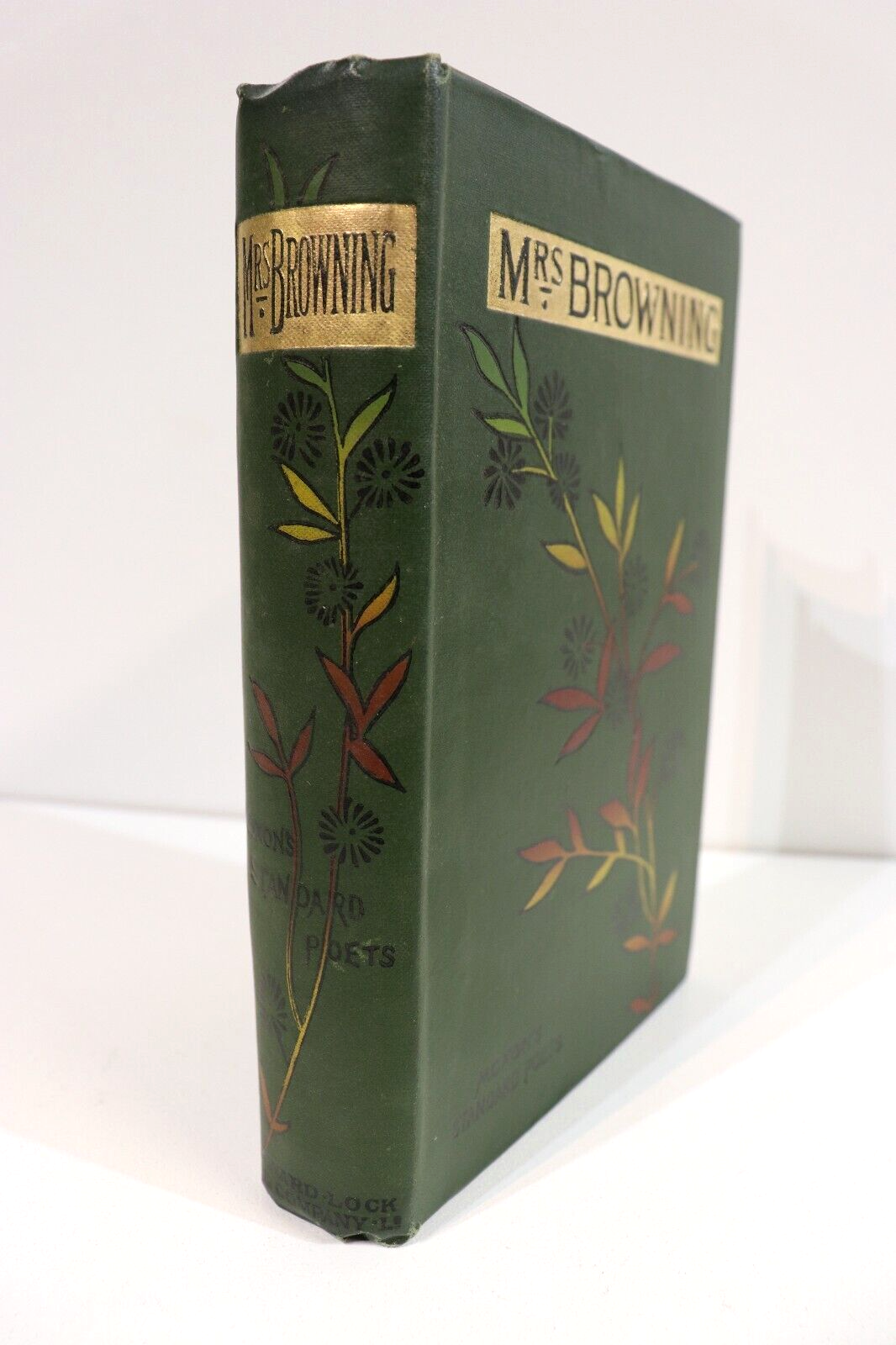 c1910 The Poetical Works Of Elizabeth Browning Antique British Poetry Book