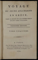 1790 6vol Voyage De Jeune Anacharsis En Grece Antiquarian History Books-11