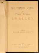 The Poetical Works Of Percy Bysshe Shelley c1895 Rossetti Antique Poetry Book-6