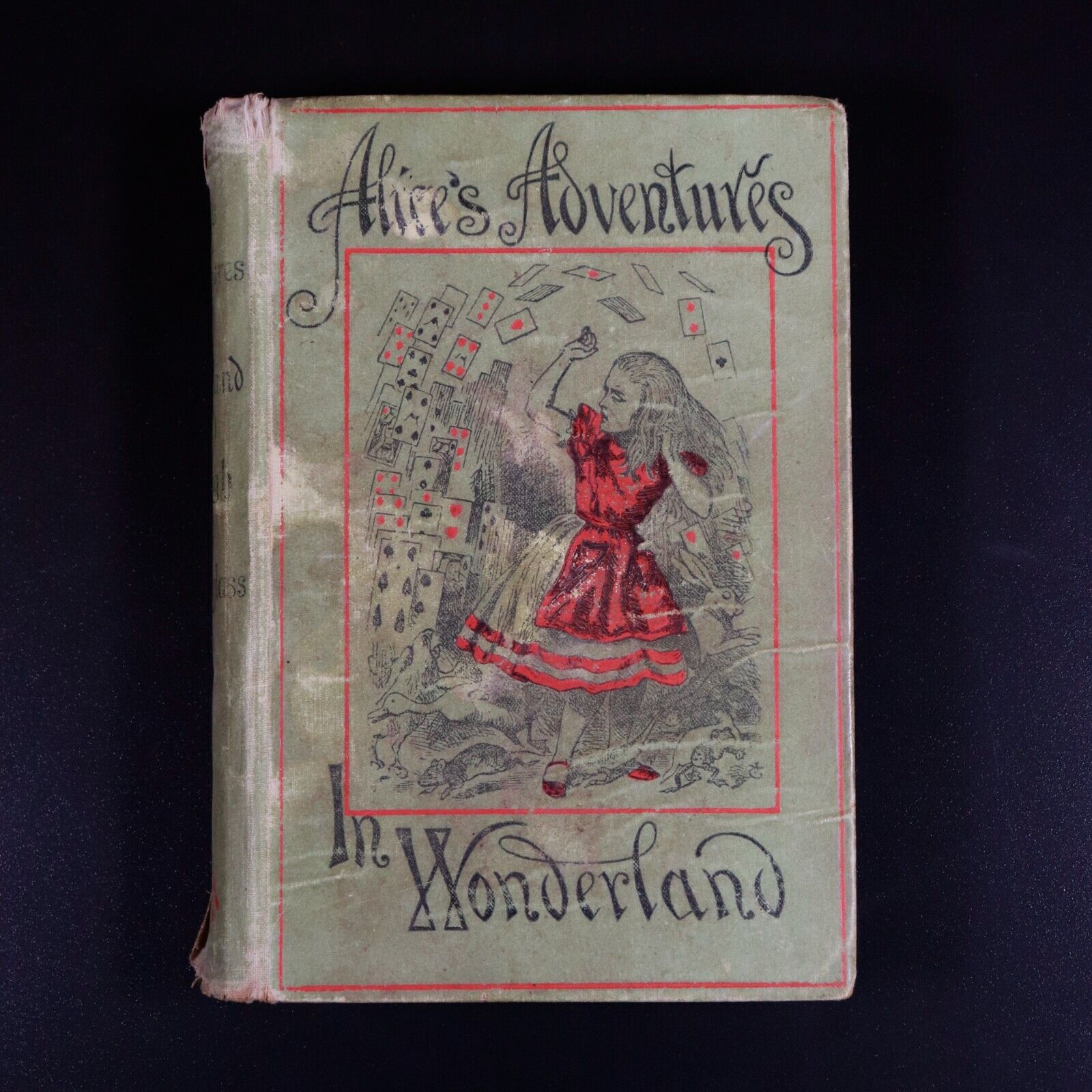 1887 Alice's Adventures In Wonderland L. Carroll Antique Fiction Book J. Tenniel